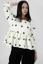 Muse Dots polka dot fabric detail