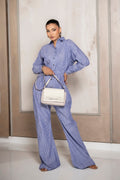 Breezy Blue Striped Jumpsuit