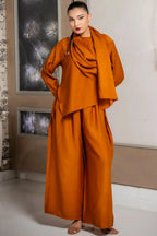 Cinna Drape Co-ord Set for women - front view