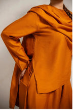 Model wearing Cinna Drape Co-ord Set