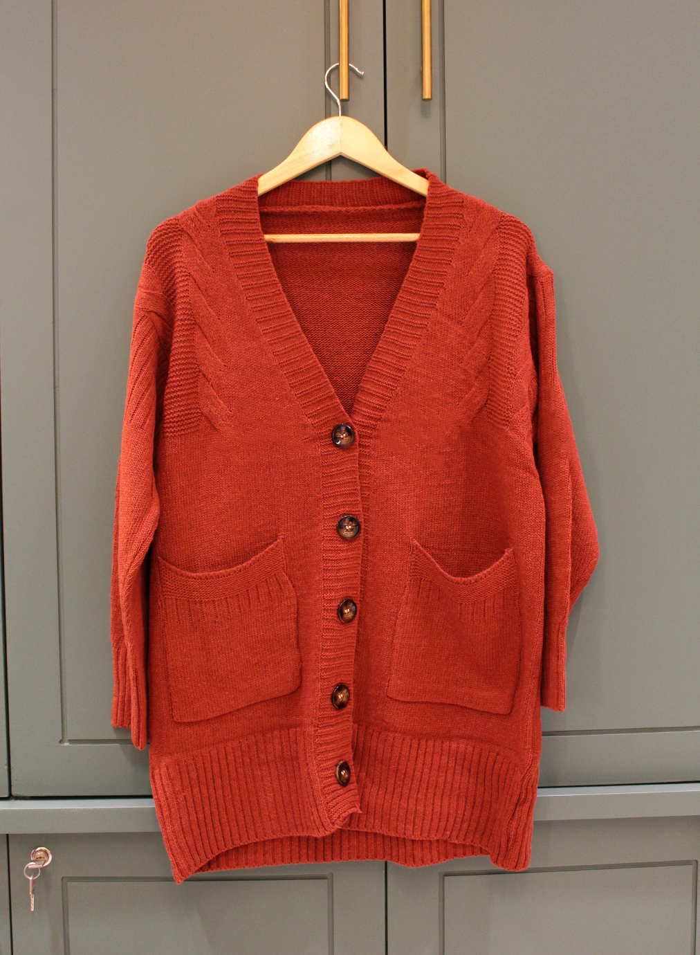 V Neck Vintage Cardigan