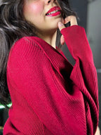 Women's western wear knit cardigan close up detail