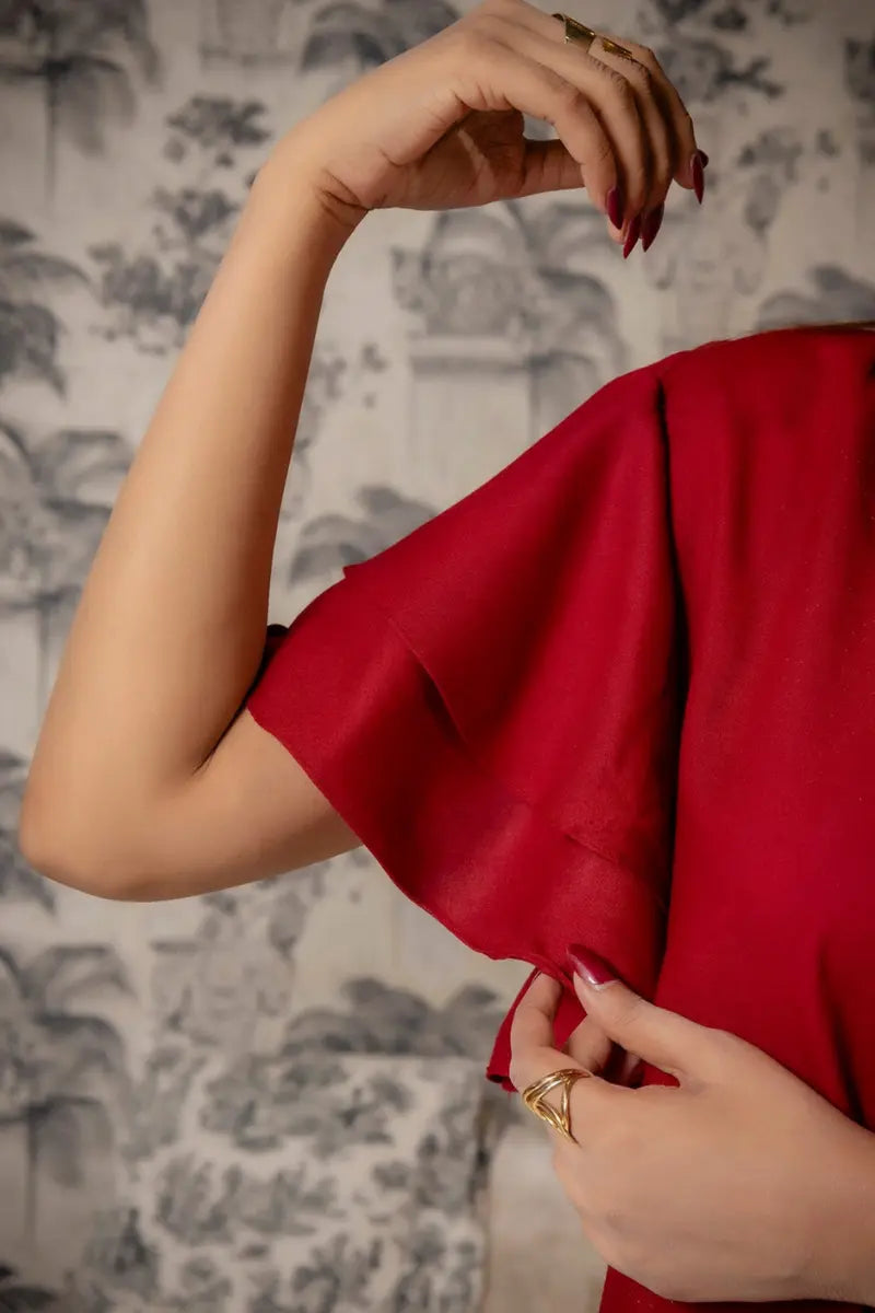 Model wearing Rouge Co-ord Set