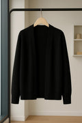 Black open-front knit shrug western wear