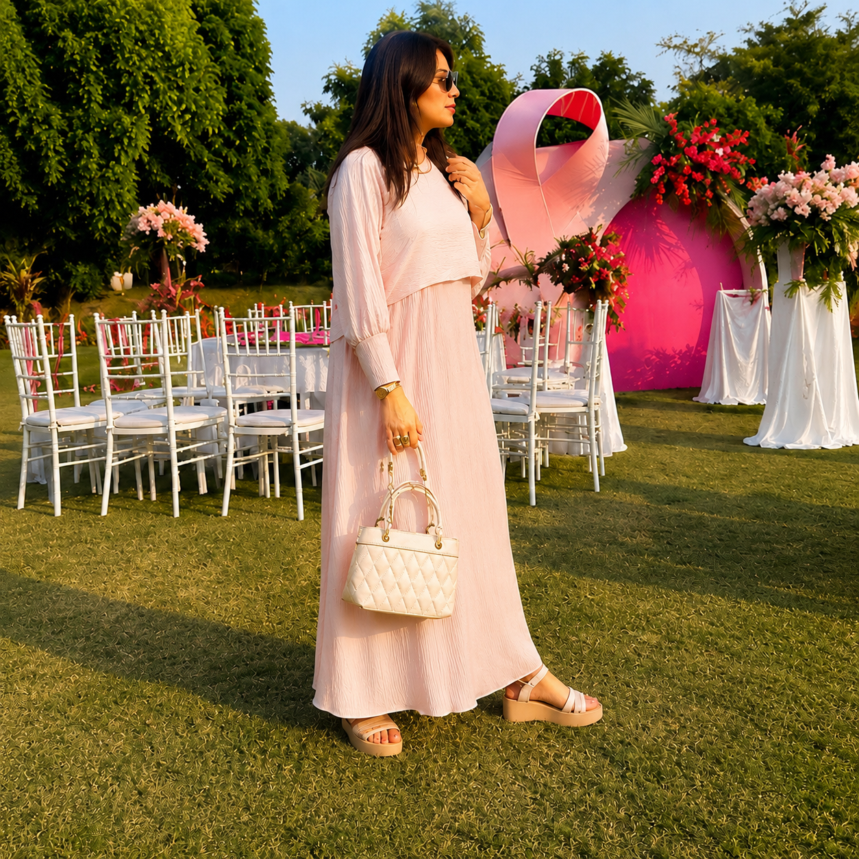 Blush Flow Dress
