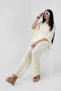 Bubble Crinkle All White Co-Ord Set – Textured Western Wear