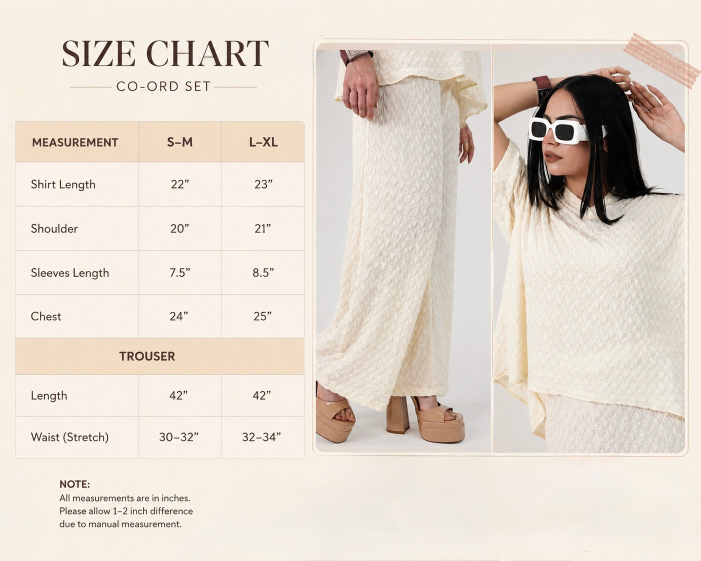 Bubble Crinkle All White Co-Ord Set – Textured Western Wear