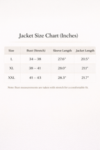 Crop zipper jacket fabric and zipper detail