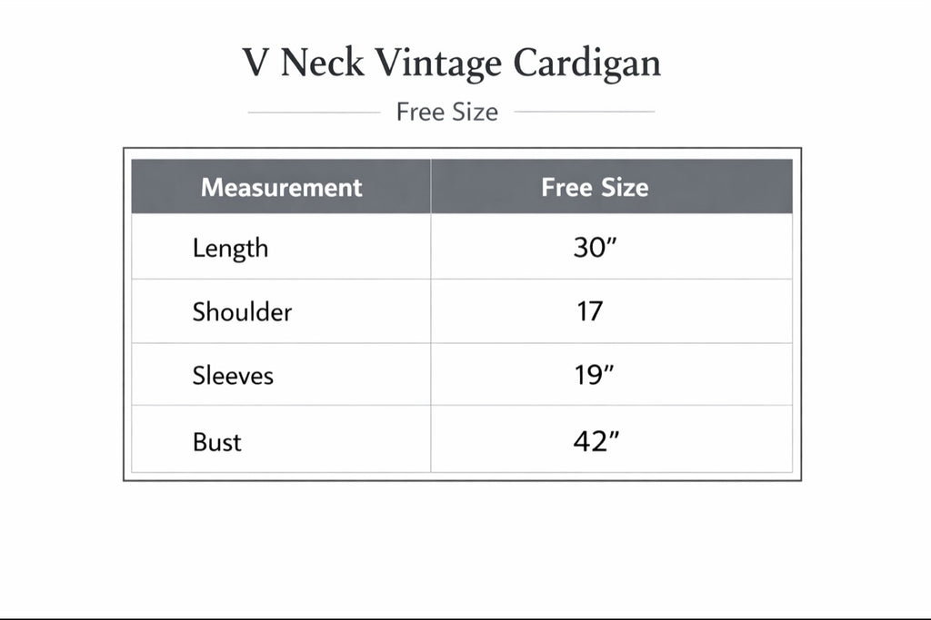 V Neck Vintage Cardigan
