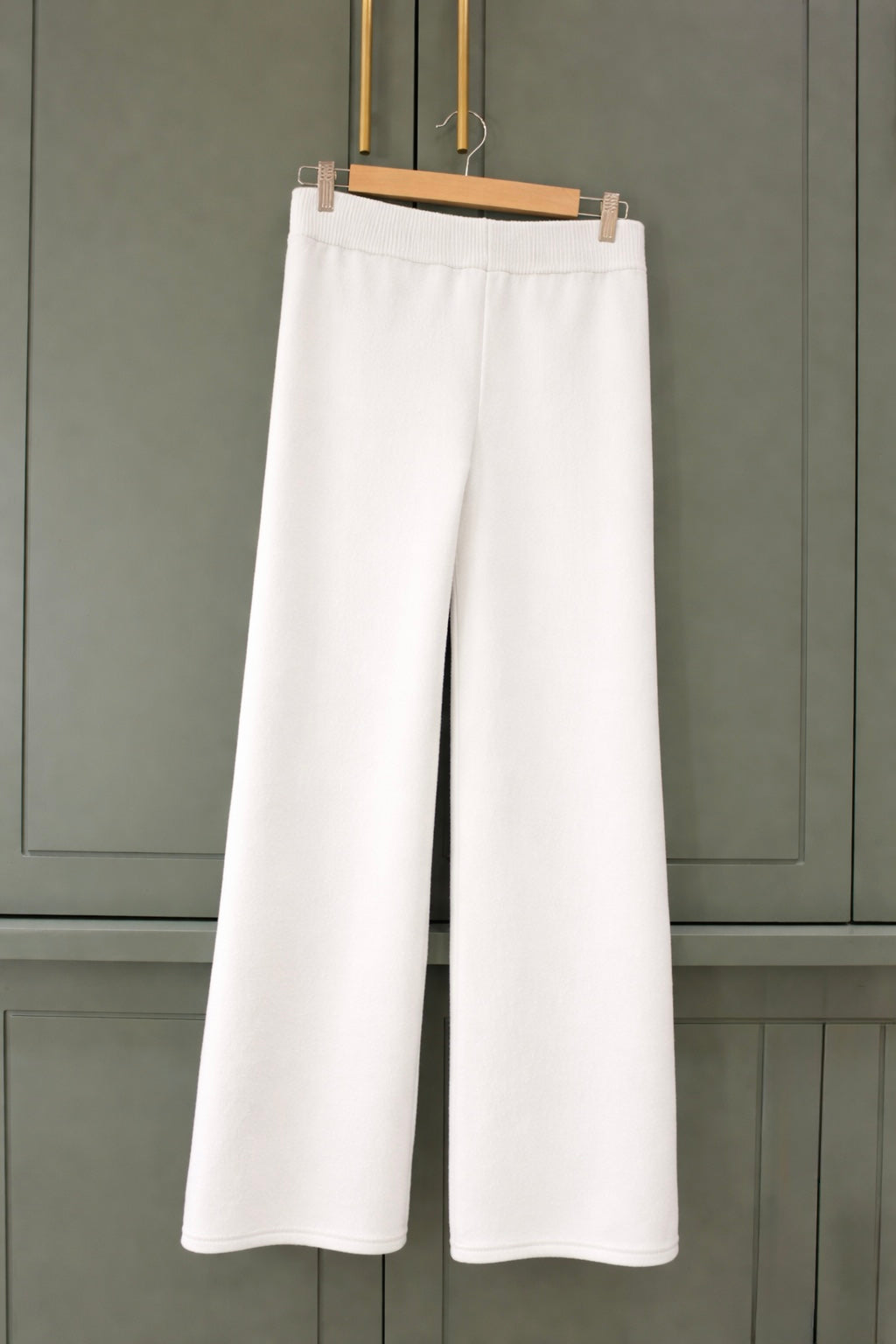 Warm Knit Sweater High-Waist Wide-Leg Pants Set
