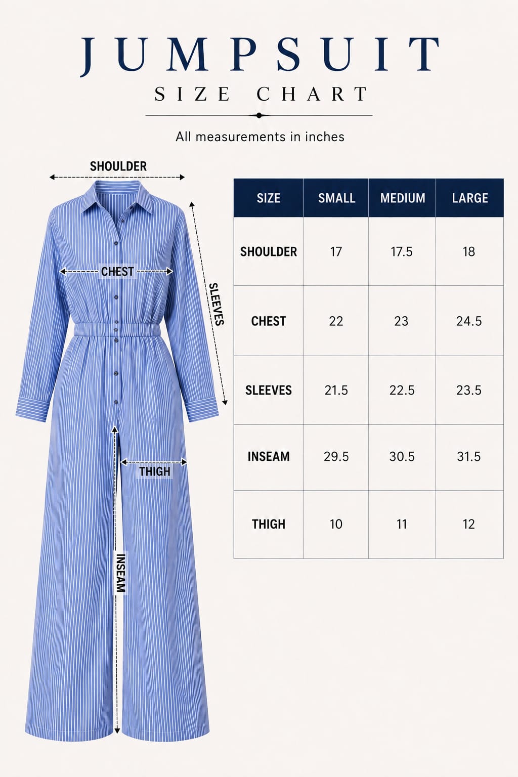 Breezy Blue Striped Jumpsuit