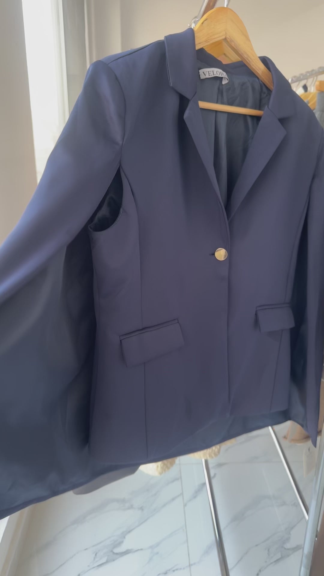 Cape Sleeve Blazer